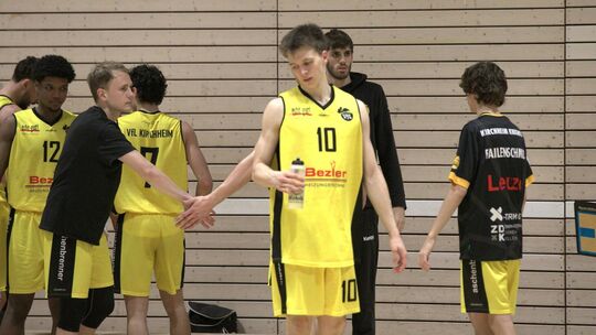 Die Enttäuschung bei den Kirchheimer Basketballern war nach der knappen Niederlage groß. Foto: Thimo König Die Enttäuschung bei den Kirchheimer Basketballern war nach der knappen Niederlage groß. Foto: Thimo König