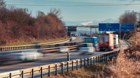 Autobahn A8 Verkehr
