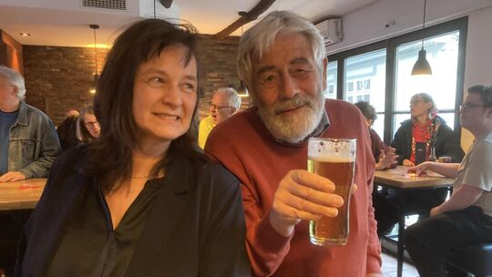 Andreas Kenner und Tonja Brinks macht das Ergebnis der SPD bei der Landtagswahl sprach- und fassungslos. Foto: Andreas Volz Andreas Kenner und Tonja Brinks macht das Ergebnis der SPD bei der Landtagswahl sprach- und fassungslos. Foto: Andreas Volz