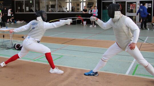 Tim Schäfer (links) war in Korb erfolgreich. Foto: pr