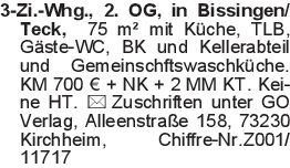 3-Zi.-Whg., 2. OG, in Bis