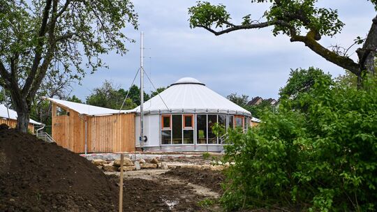 Der Kirchheimer Jurten-Kindergarten im Mai 2025. Archivfoto: Markus Brändli