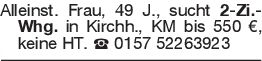 Alleinst. Frau, 49 J., su