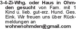 3-4-Zi-Whg. oder Haus in