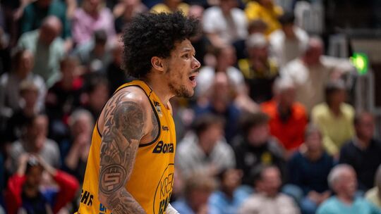 Seit Wochen in überragender Form bei den Kirchheimern: Tylan Pope. Foto: Nina Sander Seit Wochen in überragender Form bei den Kirchheimern: Tylan Pope. Foto: Nina Sander