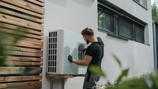 Die Nachfrage nach Wärmepumpen hat zumindest beim Weilheimer Unternehmer nicht gelitten - im Gegenteil. Foto (KI-generiert): sto