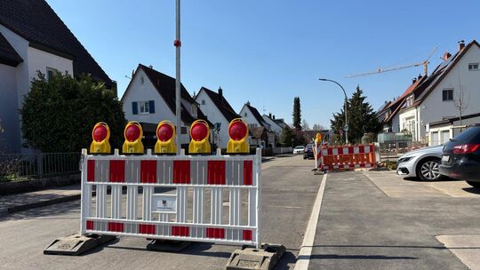 So sieht es derzeit auf Höhe der Hochhäuser an der Saarstraße aus.  Foto: Thomas Zapp