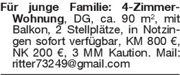 Für junge Familie: 4-Zimm