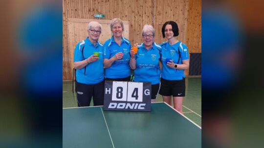 So sehen Meisterinnen aus: Das Frauenteam des TV Bissingen II. Foto: pr