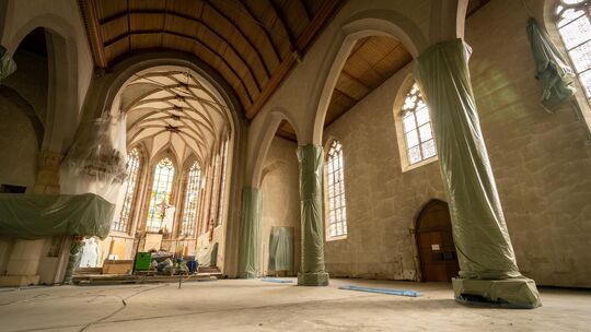 Längst präsentiert sich die Martinskirche nicht mehr als Baustelle. Trotzdem werden weiterhin Stiftungsgelder für spätere Sanier Längst präsentiert sich die Martinskirche nicht mehr als Baustelle. Trotzdem werden weiterhin Stiftungsgelder für spätere Sanier