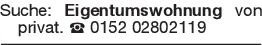 Suche: Eigentumswohnung v