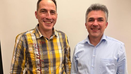 Norman Baum (links) hat den Posten des Vorsitzenden an Mario Kießling übergeben. Foto: pr