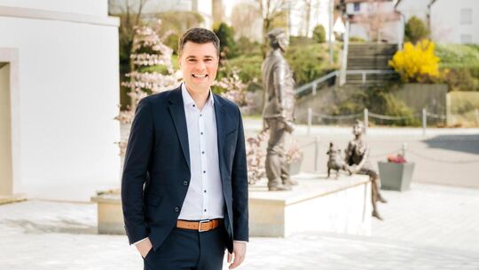 Sascha Krötz möchte Bürgermeister von Schlierbach bleiben. Am 14. Juni wird gewählt. Foto: pr