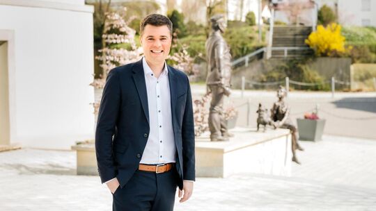 Sascha Krötz möchte Bürgermeister von Schlierbach bleiben. Am 14. Juni wird gewählt. Foto: pr