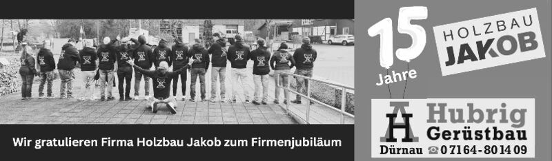 15 Jahre Holzbau Jakob