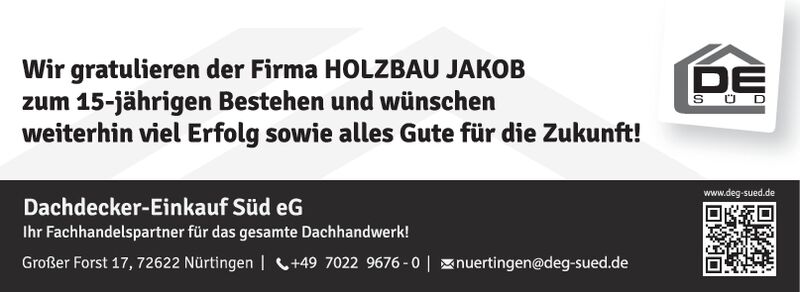 15 Jahre Holzbau Jakob
