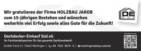 15 Jahre Holzbau Jakob