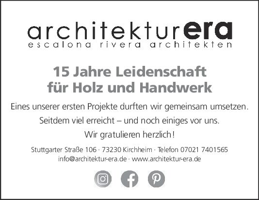 15 Jahre Holzbau Jakob