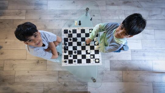 Vihaan (links) und Arjon Nagarajan lieben Schach. Die Brüder gehen für den SC Kirchheim auf Titeljagd und sind dabei schon sehr