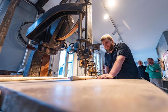 Till Semet hat die Werkstatt maßgeblich wiederaufgebaut und zum Laufen gebracht.