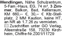 Wendlingen, Nähe Schulzen