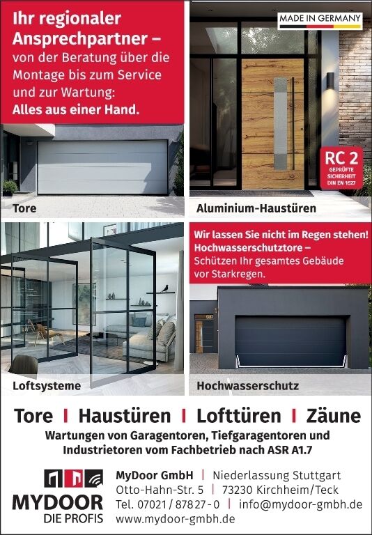 Tore / Haustüren / Lofttüren / Zäune
