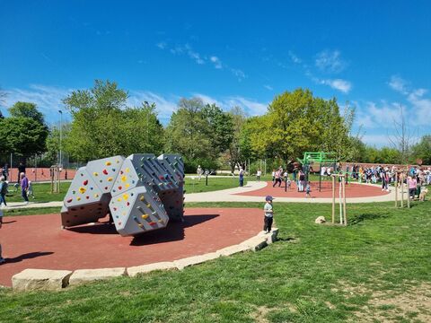 Das neue Gelände am Eröffnungstag