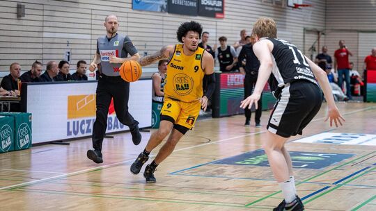 Tylan Pope war am Samstag in Leverkusen Topscorer der Partie. Foto: Nina Sander Tylan Pope war am Samstag in Leverkusen Topscorer der Partie. Foto: Nina Sander