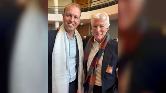 David Preisendanz (links) machte natürlich ein Foto mit Richard Gere. Foto: privat