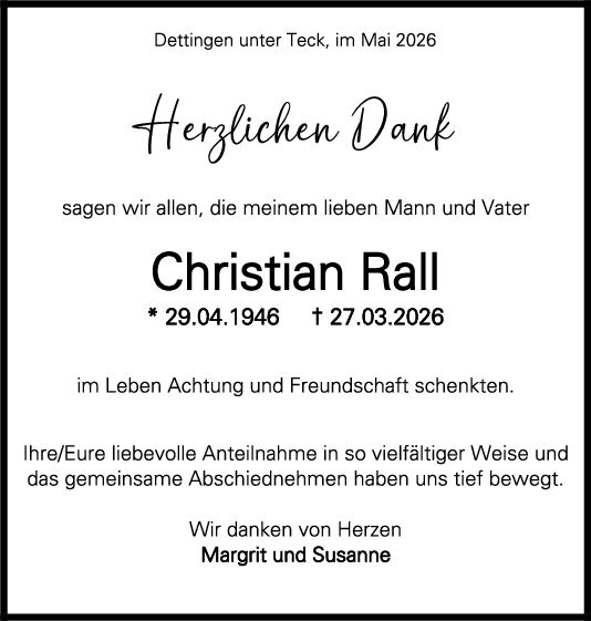 Traueranzeigen - Teckbote