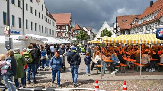An Himmelfahrt lädt die Stadtkapelle Kirchheim wieder zum Vatertagshock auf den Kirchheimer Marktplatz ein. Archivfoto: Markus An Himmelfahrt lädt die Stadtkapelle Kirchheim wieder zum Vatertagshock auf den Kirchheimer Marktplatz ein. Archivfoto: Markus