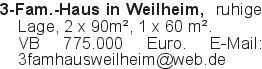 3-Fam.-Haus in Weilheim,