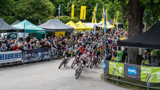 Luca Schwarzbauer führt das Feld in Heubach an – allerdings nur zu Beginn. Foto: Armin Küstenbrück Luca Schwarzbauer führt das Feld in Heubach an – allerdings nur zu Beginn. Foto: Armin Küstenbrück
