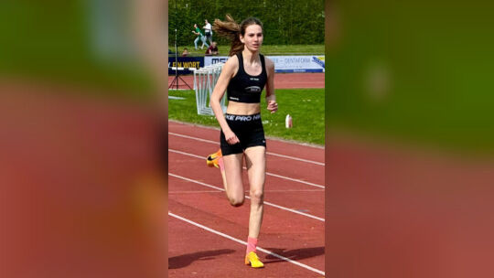 Victoria Wolf von der LG Teck glänzte in Schorndorf. Foto: Martin Moll