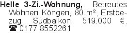 Helle 3-Zi.-Wohnung, Betr
