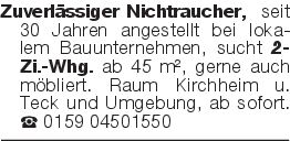 Zuverlässiger Nichtrauche
