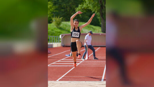 Lea Schumacher (14) von der LG Teck. Foto: Felix Grüb