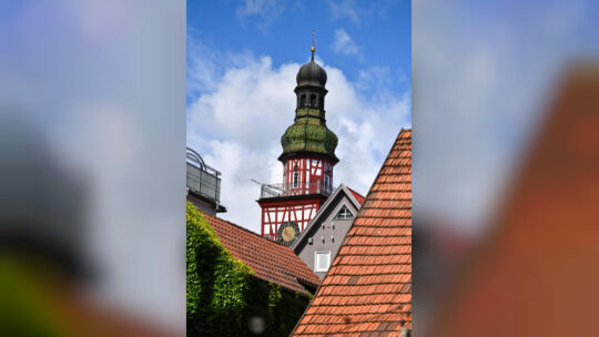 Der Kirchheimer Rathausturm in der Altstadt. Foto: pr Der Kirchheimer Rathausturm in der Altstadt. Foto: pr