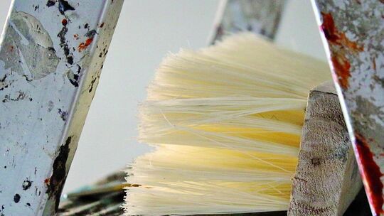 Für ein optimales Arbeitsergebnis wird eine Malerbürste, oder aus Quast genannt, benötigt. Foto: Symbolbild