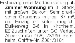 Erstbezug nach Modernisie