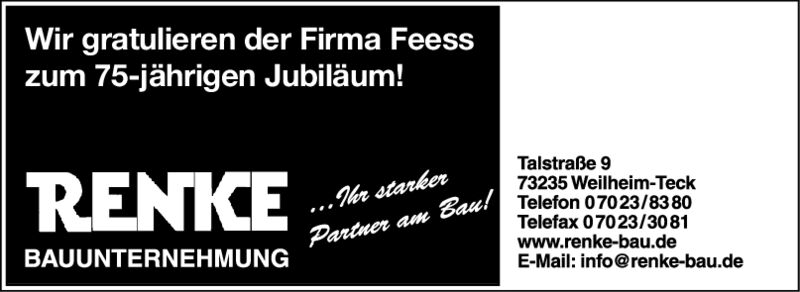 75 Jahre Fa. Feess