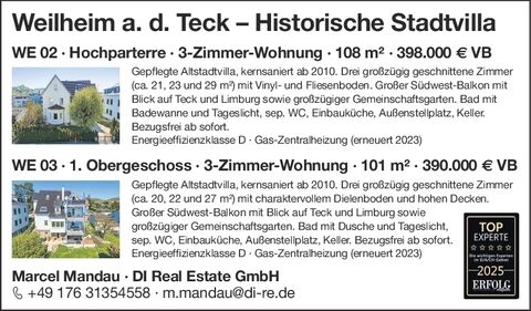 2 Wohnungen in Weilheim zum verkauf