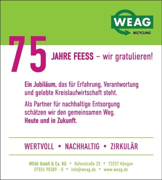 75 Jahre Fa. Feess