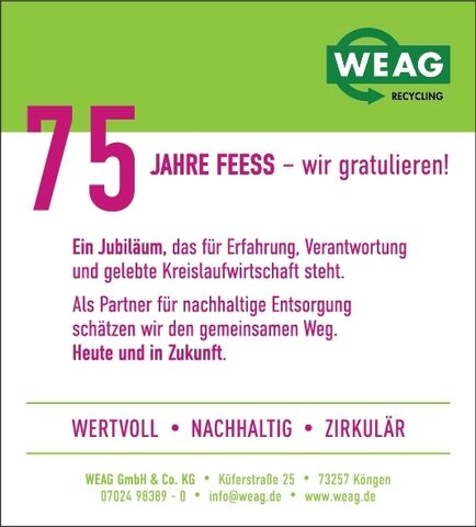 75 Jahre Fa. Feess