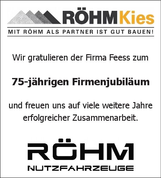 75 Jahre Fa. Feess