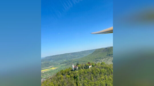 Der Überflug des Hausbergs gehört für Segeflieger rund um die Teck zum Tagesgeschäft. Foto: pr Der Überflug des Hausbergs gehört für Segeflieger rund um die Teck zum Tagesgeschäft. Foto: pr