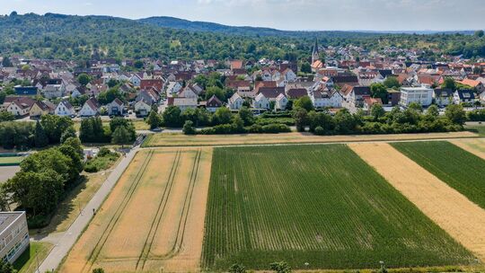 Der asphaltierte Weg links führt direkt auf die bestehende Unterführung zu. Die neue "Zufahrt" für den Tunnel biegt rechts ab un Der asphaltierte Weg links führt direkt auf die bestehende Unterführung zu. Die neue "Zufahrt" für den Tunnel biegt rechts ab un