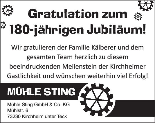Kollektiv Teckeller 180 Jahre
