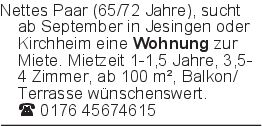 Nettes Paar (65/72 Jahre)