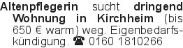 Altenpflegerin sucht drin